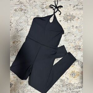 Wilfred Free Black Halter Jumpsuit